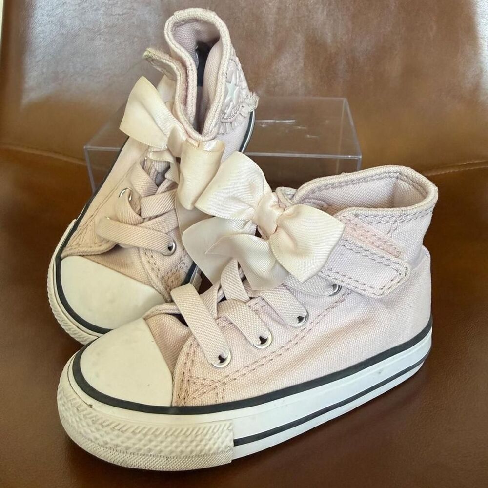 Converse Pink and Cream Trainers